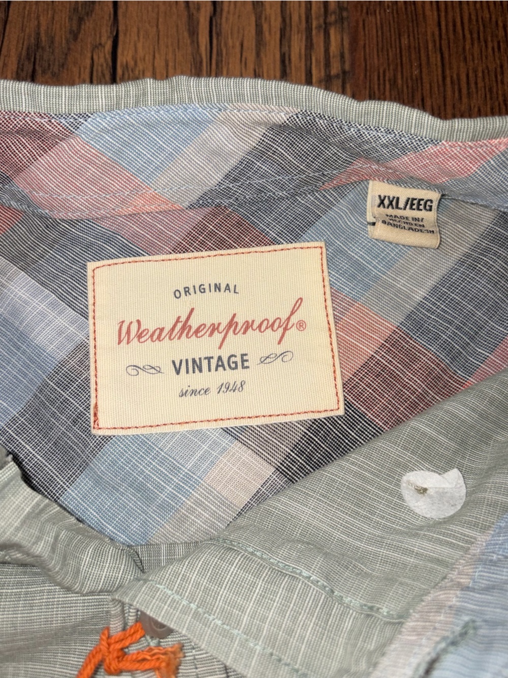 Men's Lightweight Button-Up Shirt - Light blue - Picture 3 of 3